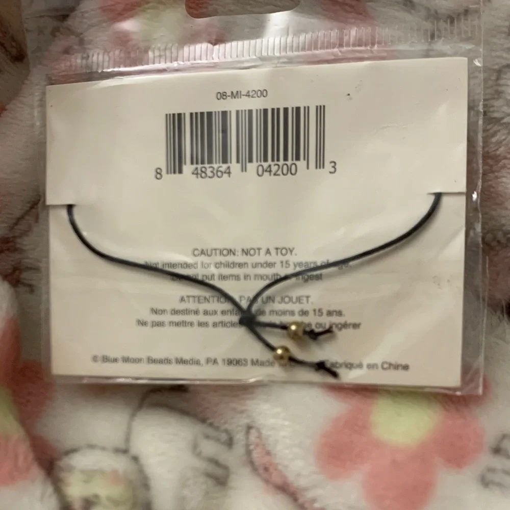 Blue Moon Gold Warrior Morse Code Bracelet